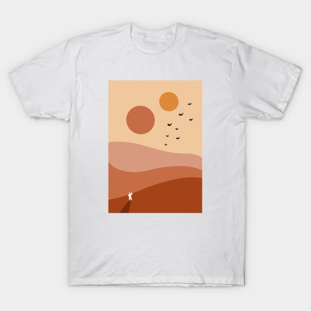 Alien landscape T-Shirt by Leonie Jonk